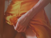 Demons Masturbating with Toy in New Yellow Dress