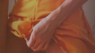 Demons Masturbating with Toy in New Yellow Dress