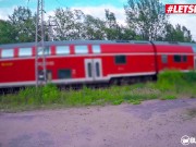 BumsBesuch - Coco Kiss Skinny German Brunette Fucked Her Fan Hard Outdoor - LETSDOEIT 11/16