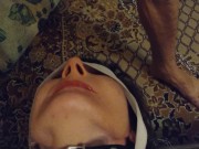 Tied up and fucked very hard in the throat 6/16