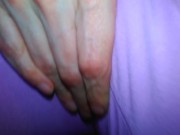 No Daddy! I'm not masturbating! I'm not touching my pussy! I'm just sitting on my hands! 