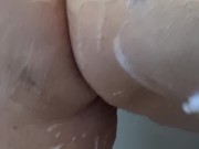 StepAunt Ann JOI in the Shower Jacks Me Off on ASS Best Mature Tits LEGS 7/16