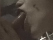 WET N WILD part TWO - young Latina sucking dick, drinking piss, deepthroat, swallow mouthful 2/16