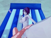 Rosaria gets fucked at the beach from your POV - Genshin Impact Hentai 12/16