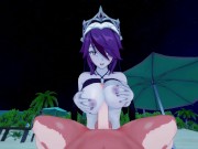 Rosaria gets fucked at the beach from your POV - Genshin Impact Hentai 3/16