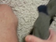 Art fetish: Cheating wife caught having fun next to husband - StraightdoesBi