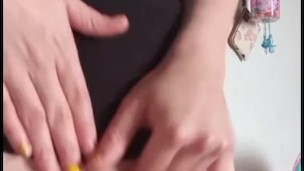 slutty mommy Takes A Bubble Bath An Plays With Her Pussy with tits out