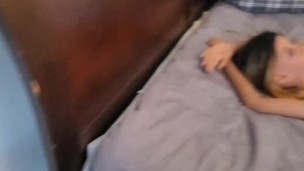 Teen doll titty fucked and BJ
