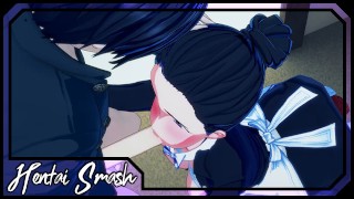 イザベラは素晴らしいフェラをし、たくさんの精液を飲み込みます-約束のネバーランド変態