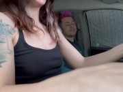 Horny Married Couple Risky Fuck in the Driveway with the Neighbors Outside 2/16