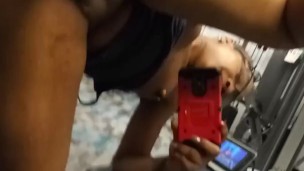 Ridin Dildo in Public Gym Pussy (upclose)