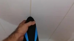 Fuckin flashlight in the shower
