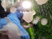 Hot Step Daughter's Ass Fucked in the Woods By Masked Strangers