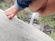 Massive waterfall pee  - Screenshot 3 of 16 - Hairy Pussy
