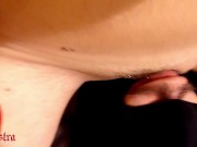 Multiple orgasms for Mistress Sadistra after pee in her dog's mouth 15/16