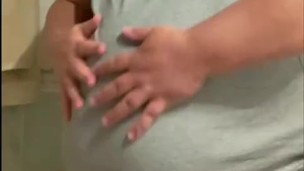 Feeling particularly big and horny after a huge dinner 