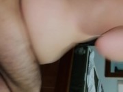 Taking turns riding my BF and his FRIEND bareback :3 11/16