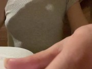 I read book and play with my cute tits 2/16