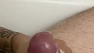 hard dick with soap until I cum