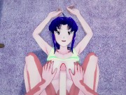 Misato Katsuragi gives you a POV blowjob - Neon Genesis Evangelion Hentai 11/16