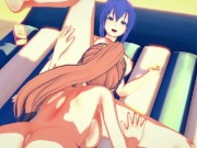 Kaede Sakura and Natsuru Senou have lesbian sex on the beach - Kampfer Hentai 6/16