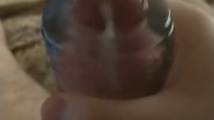 Huge load on my brand new toy (quickie)