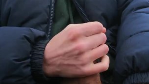 Didn't have privacy at home so I jerked off outside / Almost Got Caught!! 