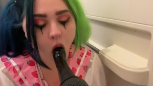 Sucking and fucking my new toy! 