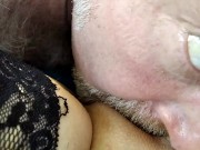 Mature Russian whore gets fingered in the ass, twisted nipples and shoved a dick in her mouth! 9/16