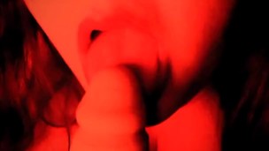 POV Sucking You Off Under the Red Light