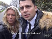 DEBT4k Debt collector fucks the bride in white dress and stockings 2/16