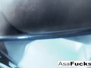 Amazing Asa plays with her pussy 6/16