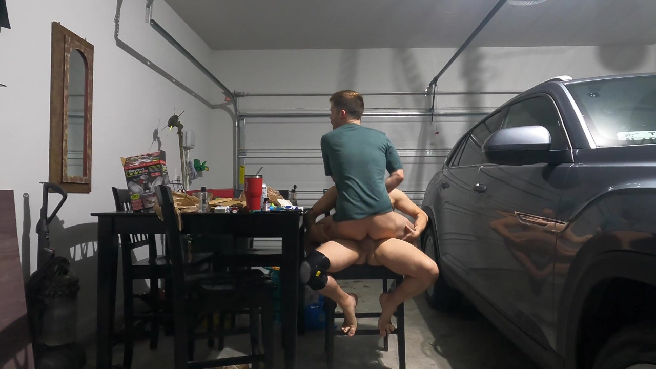 Garage fun! Sucking and fucking!