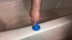This 7 1/2” dual density dildo was perfect for my ass, sitting right down to the base & Jerking off