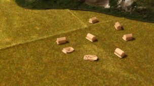 Unaware Giantess Steps On Tiny Village