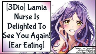 3Dio Lamia Nurse Is Delighted To See You Again! Ear Eating ASMR Wholesome