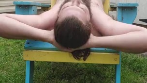 Pissing all over myself with my uncut cock, it tasted really salty!!!