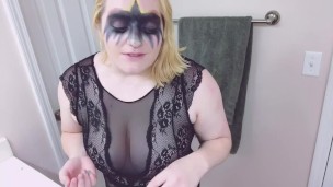 FOR FUN ONLY: Redoing My Crow Makeup With Vibrator in Me!