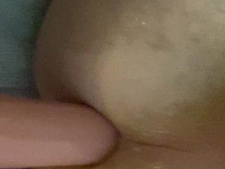 Anal destruction with sex machine