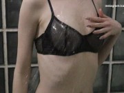 Hot schoolgirl takes a shower and shows her pussy 5/16