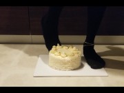 White Cake and Black Pantyhose