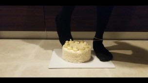 White Cake and Black Pantyhose