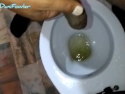 Naughty pee Holding Cock in my bathroom makes me SUPER Horney 12/16