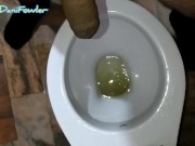 Naughty pee Holding Cock in my bathroom makes me SUPER Horney 14/16