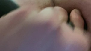 Short close up anal toy