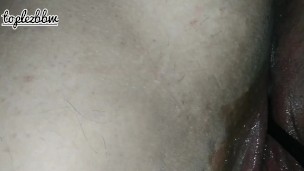 Pumping my inflatable plug in my creamy pussy