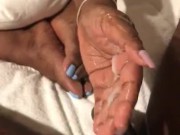 She playing with my nut