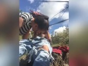 Fumamos marihuana sexo el páramo en la naturaleza follada con hermosa vista 12/16