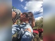 Fumamos marihuana sexo el páramo en la naturaleza follada con hermosa vista 13/16