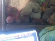 when she got aroused by porn and satisfied herself 4/16